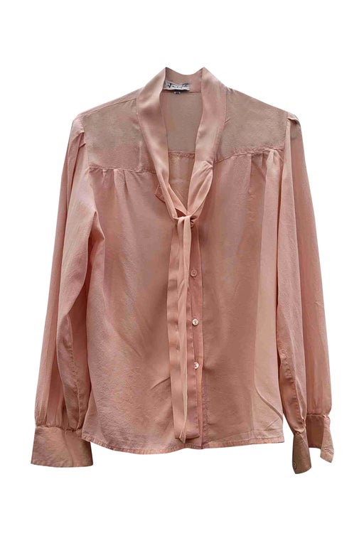 Silk pussy-bow blouse