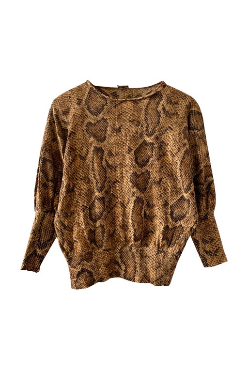 Angora wool python sweater