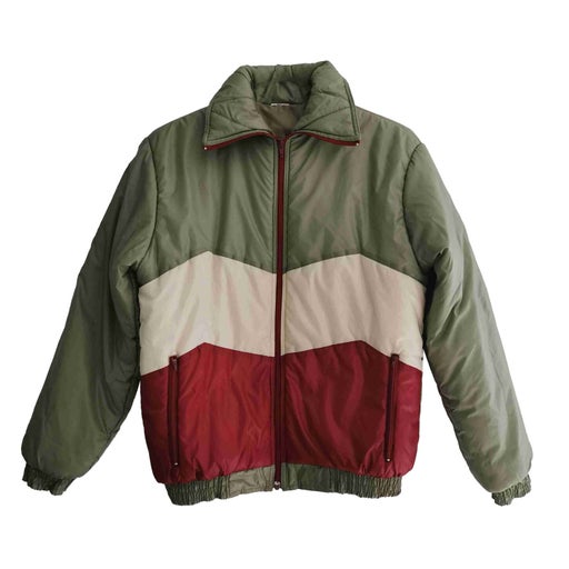 Tricolor down jacket