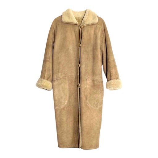 Long shearling coat