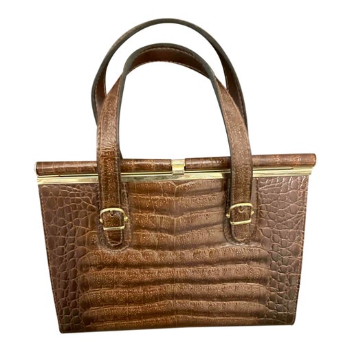 Exotic leather handbag