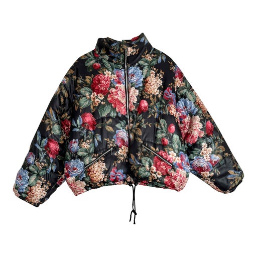 Floral down jacket