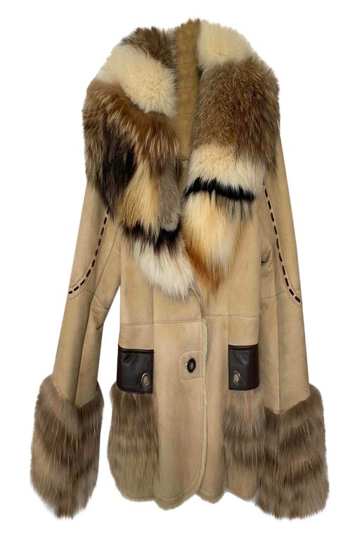 Shearling and fur jacket