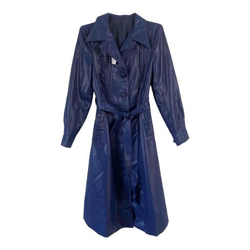 Iridescent trench coat