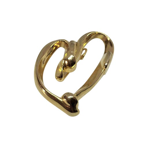 80's heart brooch