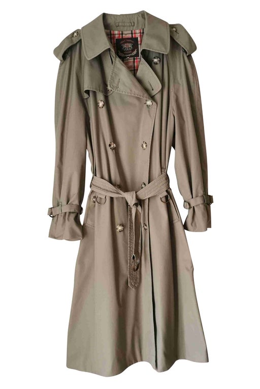 Canvas trench coat