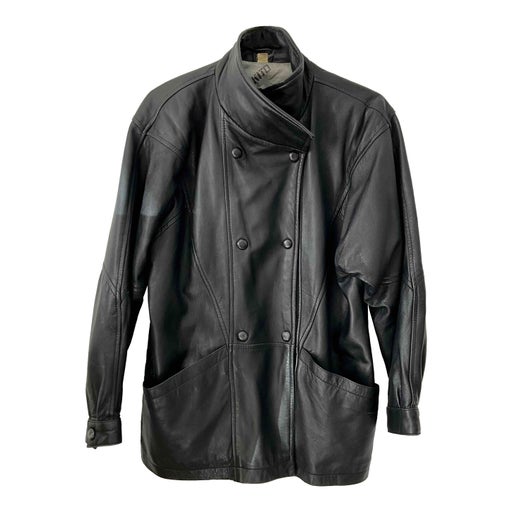 Leather coat