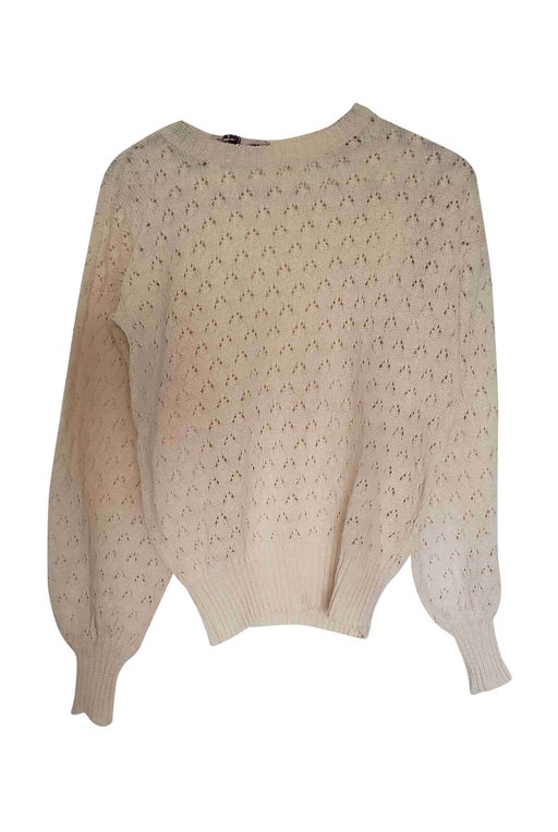 Openwork knit sweater