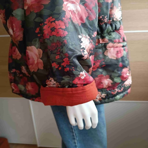 Floral down jacket