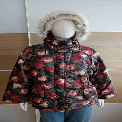 Floral down jacket