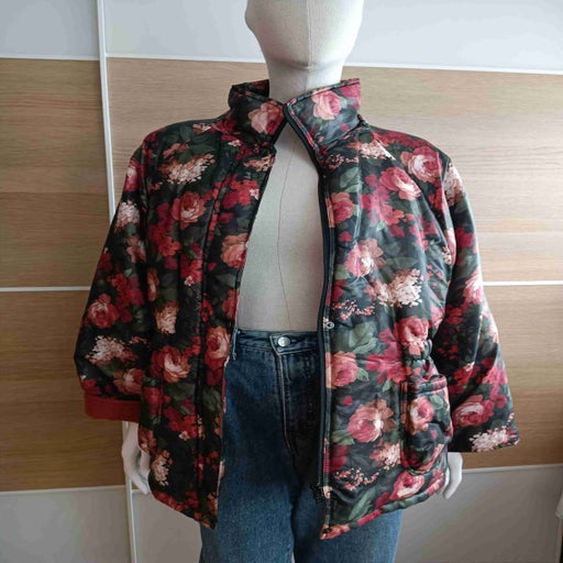 Floral down jacket