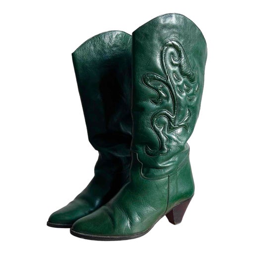 Leather boots