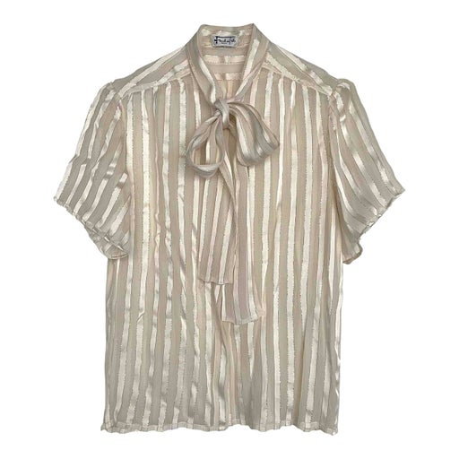 Silk and lurex blouse