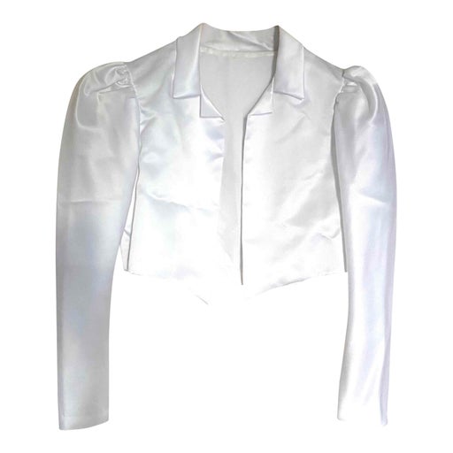 Short satin blazer