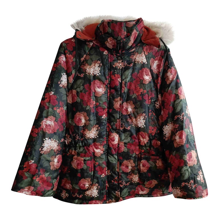 Floral down jacket