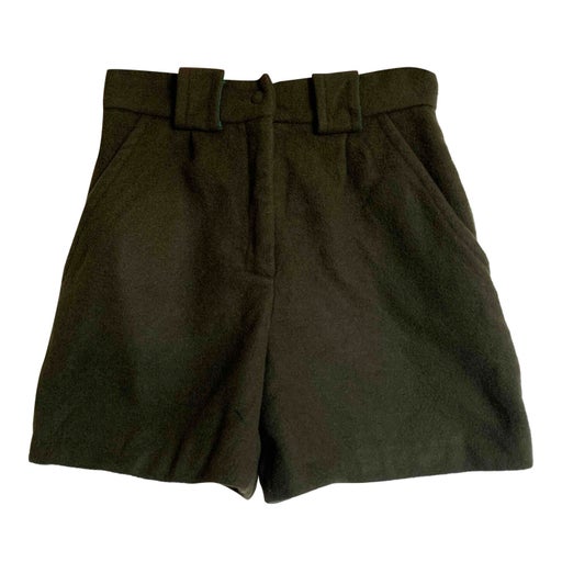 Wool mini shorts