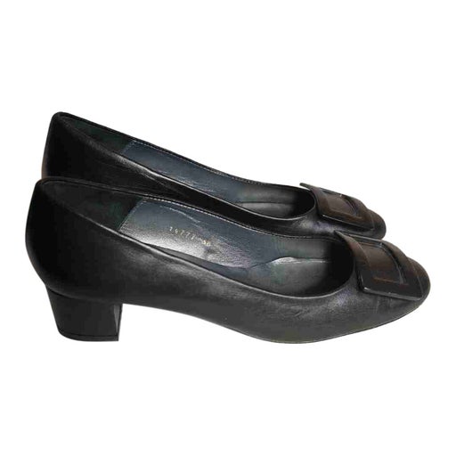 Ballerines noires à talons 