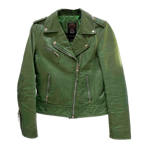 Green leather perfecto