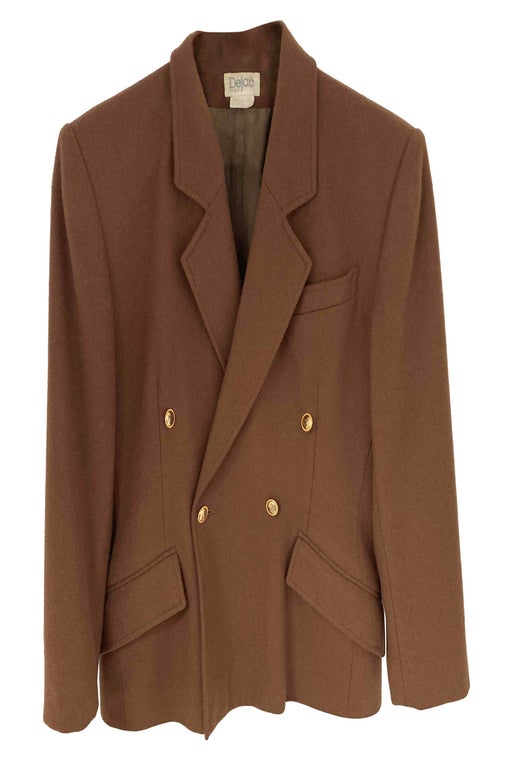 Camel wool and cashmere blazer