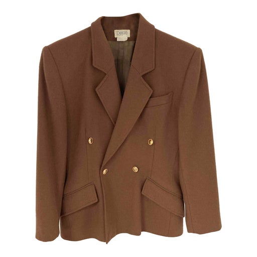 Camel wool and cashmere blazer