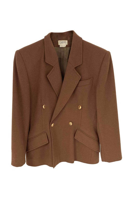 Camel wool and cashmere blazer