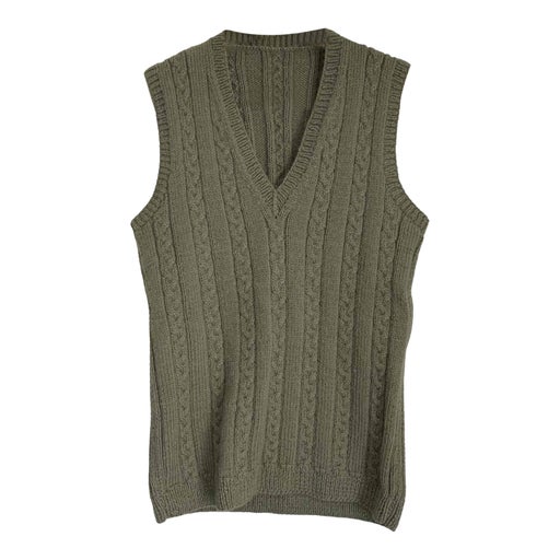 Sleeveless wool sweater