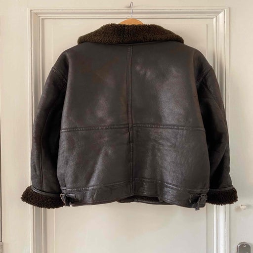 Shearling bomber