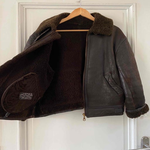 Shearling bomber