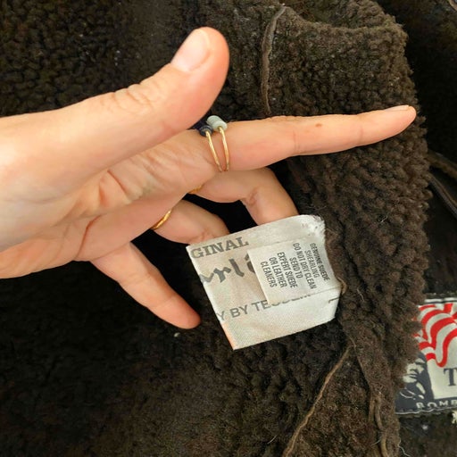 Shearling bomber