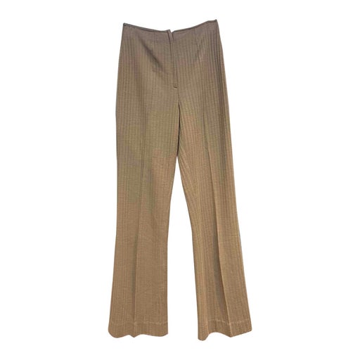 Beige ribbed pants