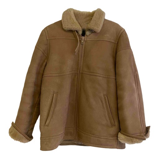 Leather bomber