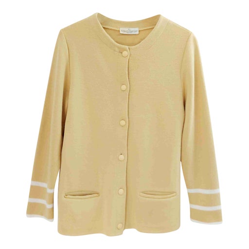 Yellow cardigan