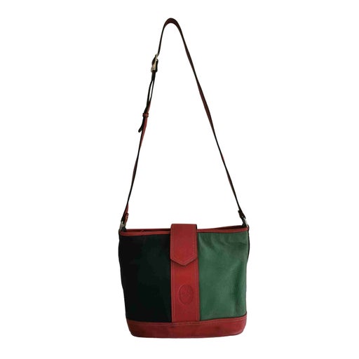 Grained leather bag