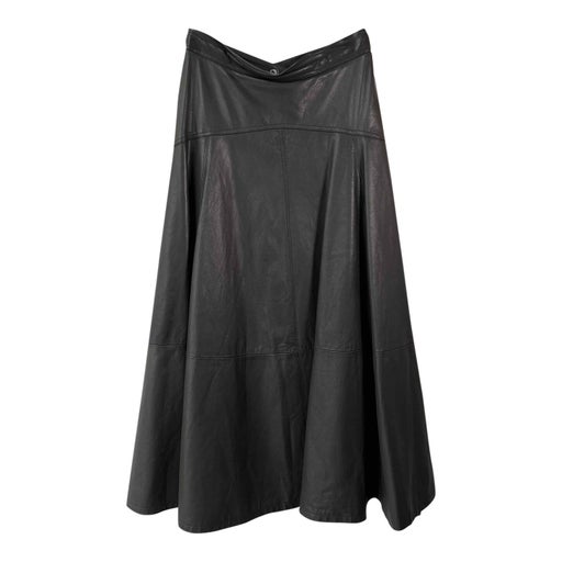 Long leather skirt