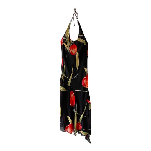 Backless floral dress