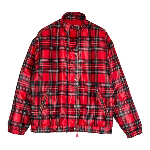 Tartan down jacket