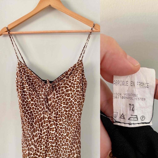 Leopard slip dress