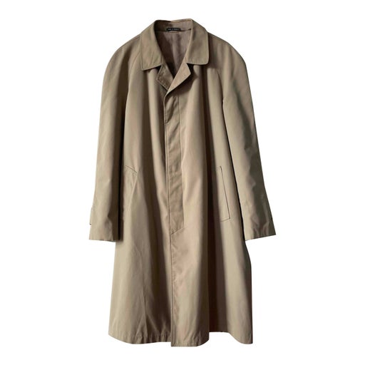 Beige trench coat