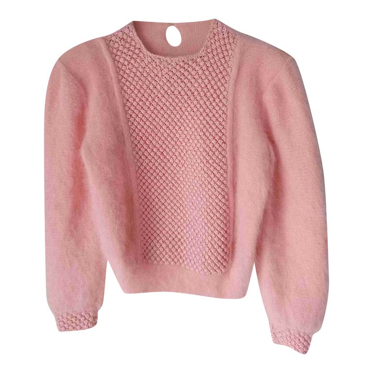Pink angora sweater for women Imparfaite