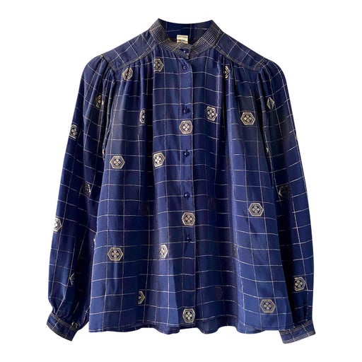 Silk and lurex blouse