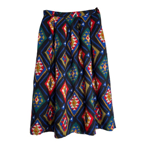 Long wool skirt