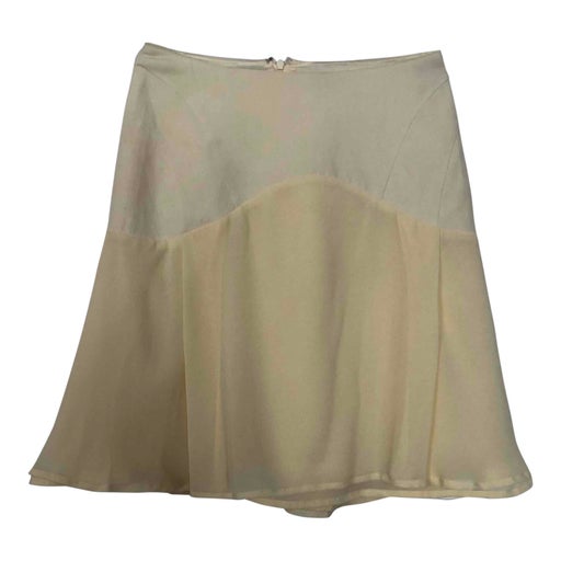 Linen and silk skirt
