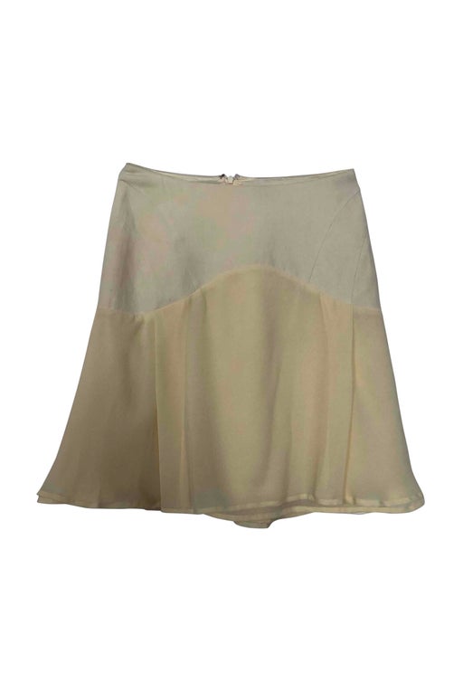 Linen and silk skirt