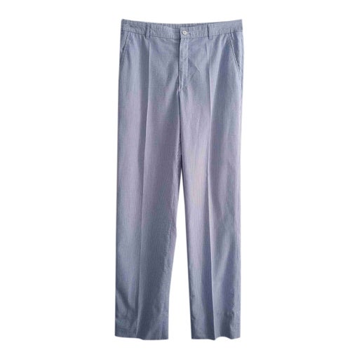 Striped straight pants