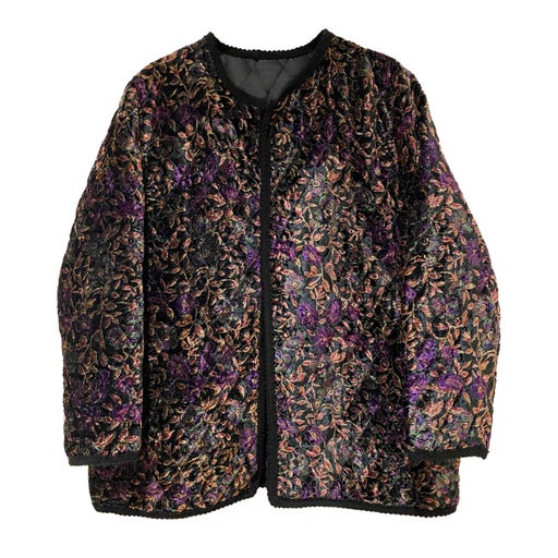 Velvet quilted jacket
