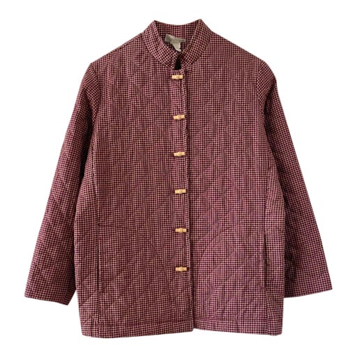 Quilted gingham jacket