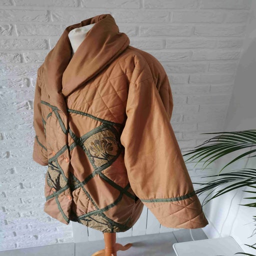 Quilted down jacket