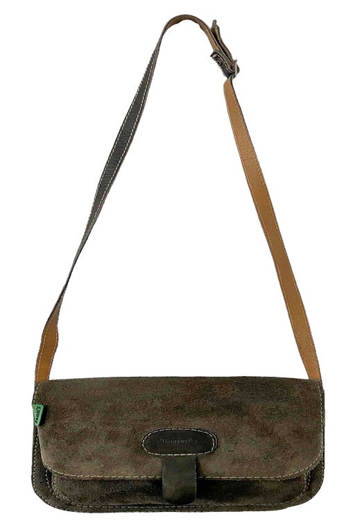 Suede and leather bag