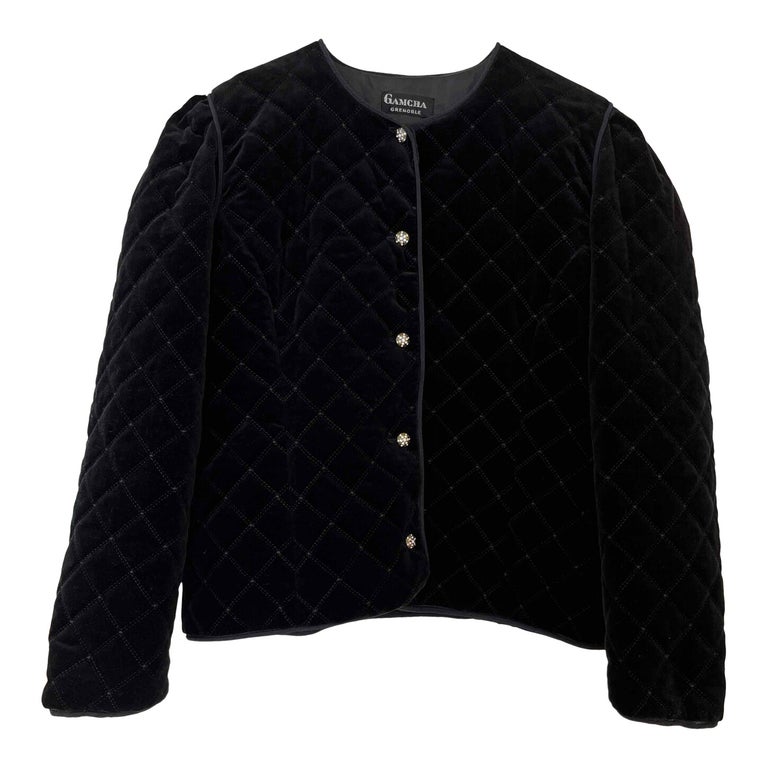 Veste matelassée en velours
