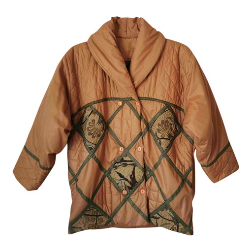 Quilted down jacket